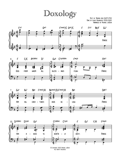 Doxology: Praise God from Whom All Blessings Flow (Gospel Harmony) (arr. Arr. by Michael LaDisa)