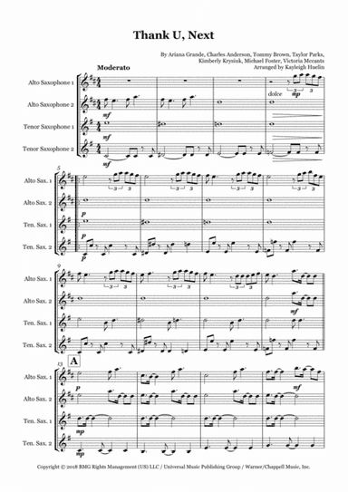 Thank U, Next (arr. Kayleigh Huelin)