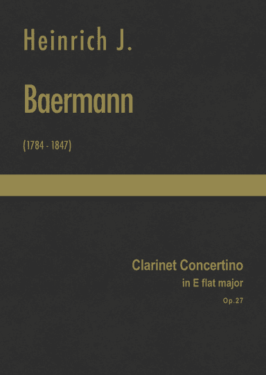 Baermann - Clarinet Concertino in E flat major, Op.27 (arr. J.G. Cucó Barber)