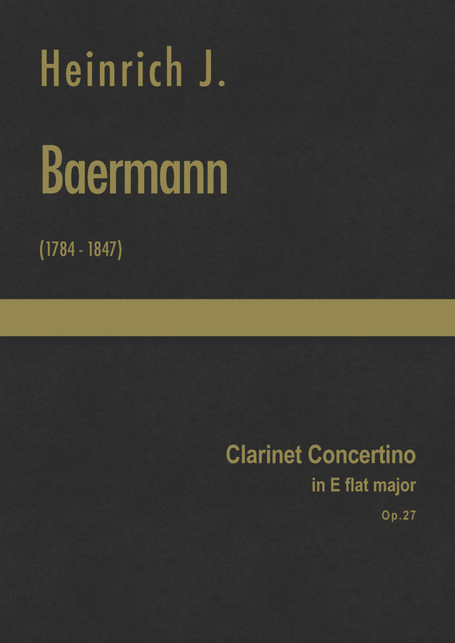 Baermann - Clarinet Concertino in E flat major, Op.27 (arr. J.G. Cucó Barber)