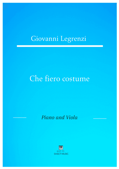 Legrenzi - Che fiero costume (Piano and Viola) (arr. ANDRE LAITANO)
