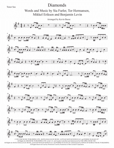Diamonds (arr. Kevin Busse)