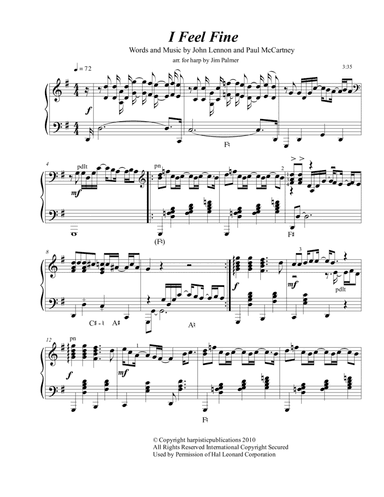 I Feel Fine (arr. Jim Palmer)