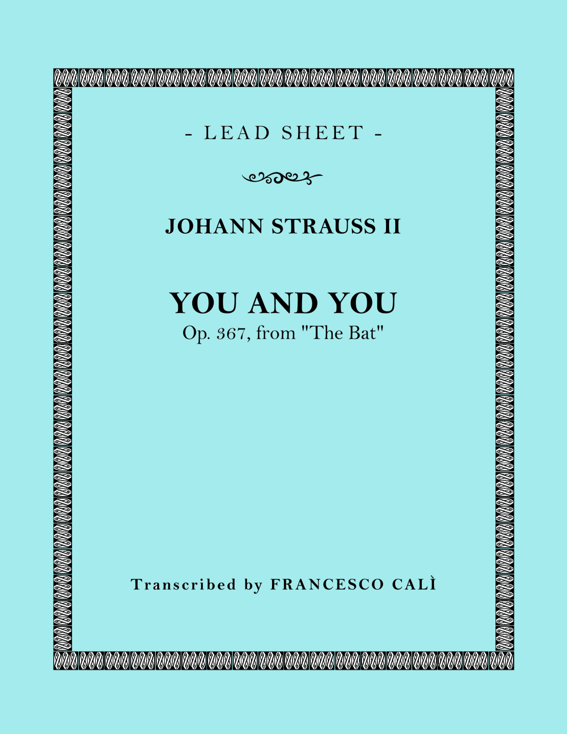 You and You (from ''The Bat'') (arr. Francesco Calì)