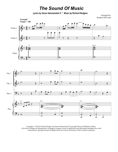 The Sound Of Music (arr. Stephen DeCesare)