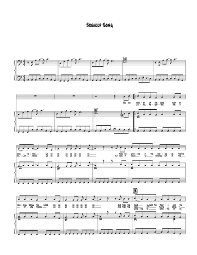 Breakup Song They Don't Write Em (arr. Biegler)