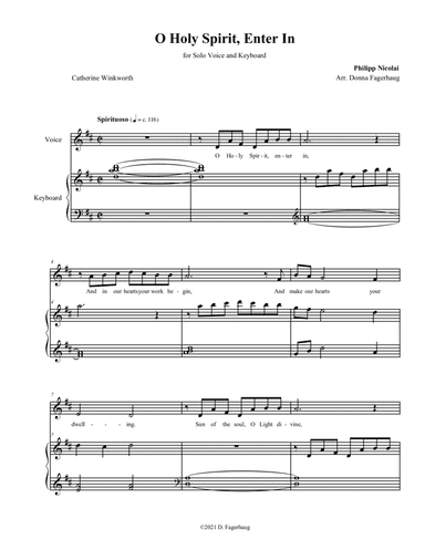 O Holy Spirit, Enter In (arr. Donna Fagerhaug)