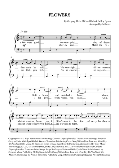 Flowers (arr. Milanov)