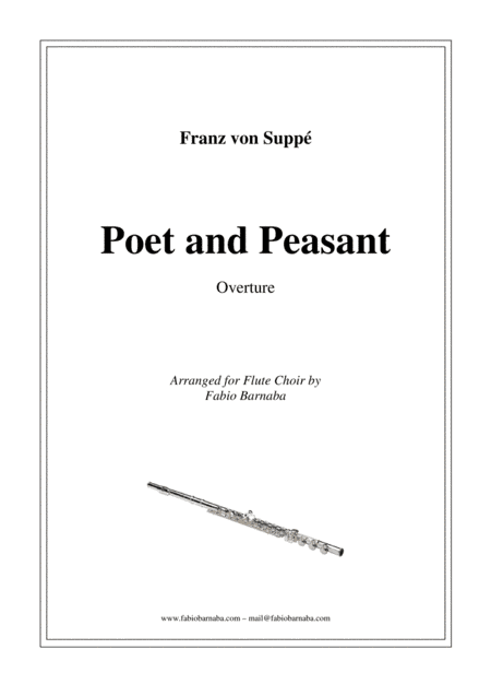 Poet and Peasant - Overture for Flute Choir (arr. Fabio Barnaba)