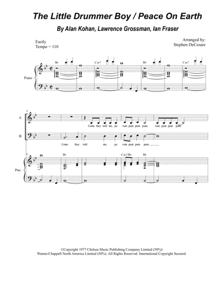 Peace On Earth (arr. Stephen DeCesare)