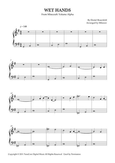 Wet Hands (arr. Milanov)