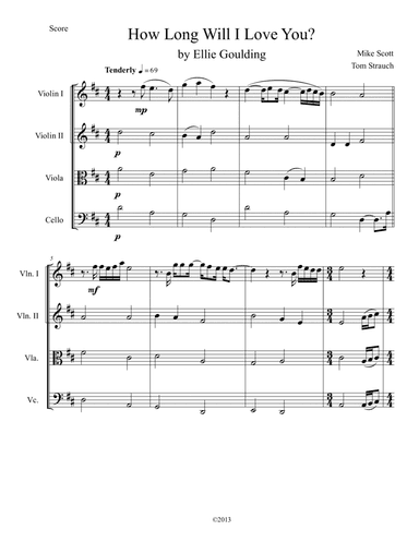 How Long Will I Love You (arr. Tom Strauch)