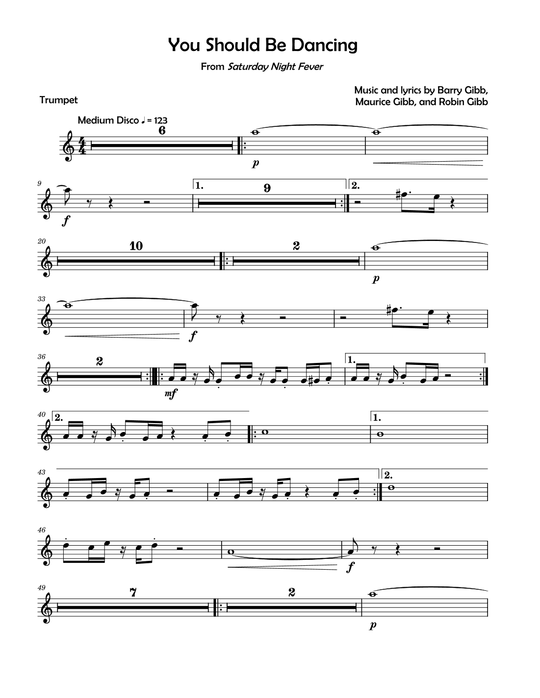 You Should Be Dancing (arr. David Lartey)