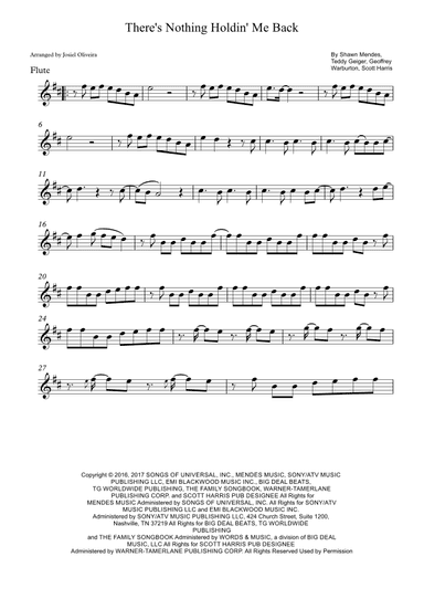 There's Nothing Holdin' Me Back (arr. Josiel Oliveira)