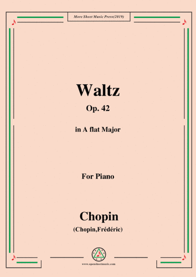 Chopin-Waltz Op.42 in A flat Major,for Piano (arr. MSM)