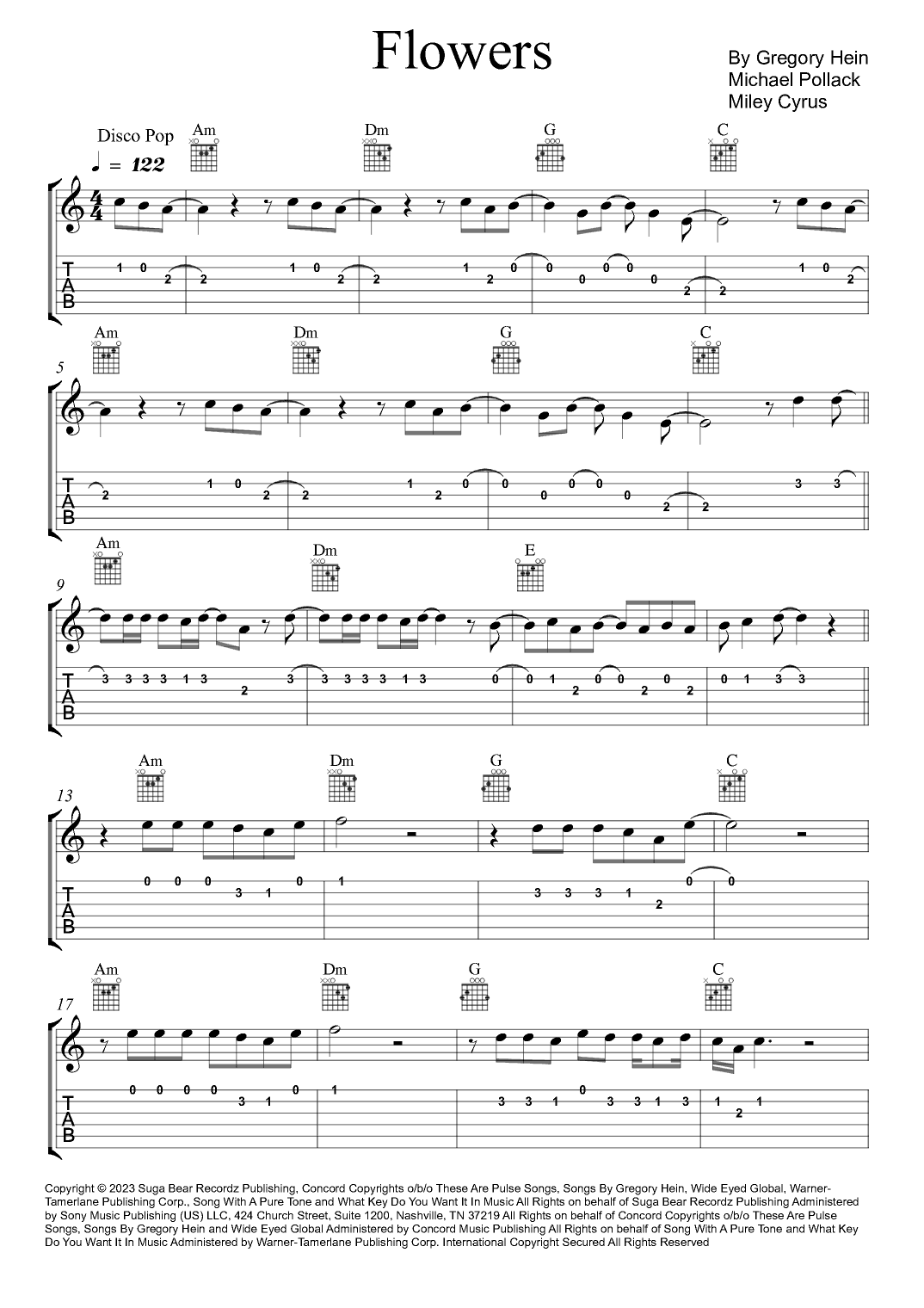 Flowers (arr. Willian Batista Music)