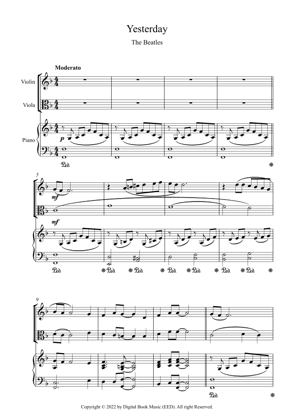 Yesterday (arr. Digital Book Music)