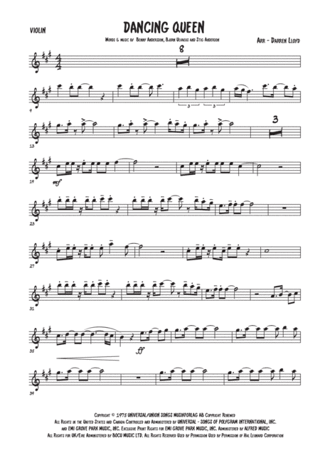 Dancing Queen (arr. Darren Lloyd)