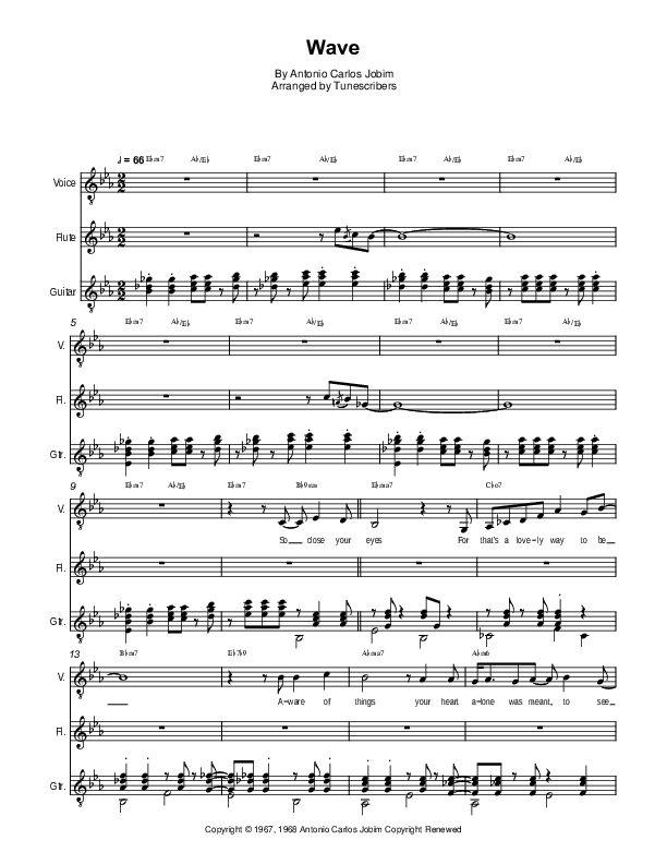 Wave (arr. Tunescribers)