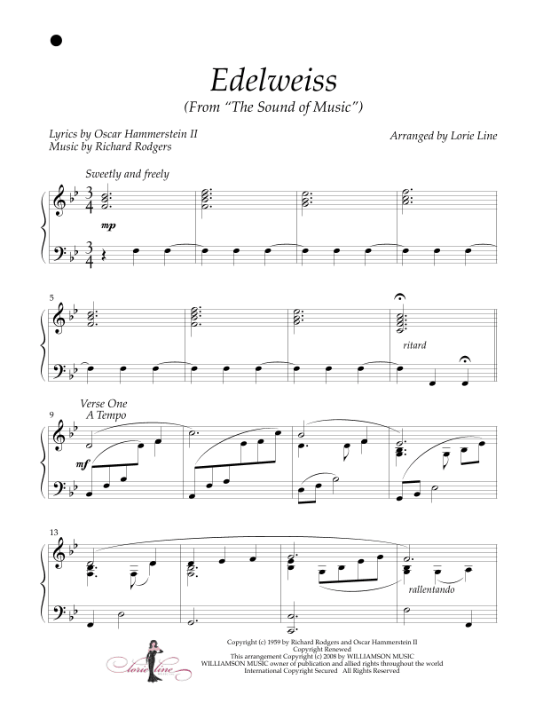 Edelweiss (arr. Lorie Line)