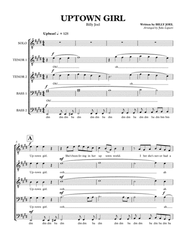 Uptown Girl (arr. Jake Liguori)