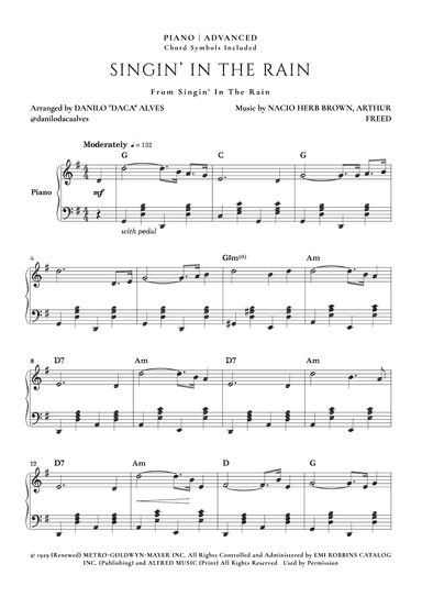 Singin' In The Rain (arr. Danilo "Daca" Alves)