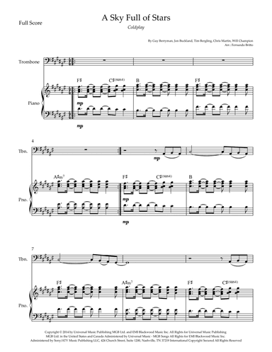 A Sky Full Of Stars (arr. Fernando Britto)