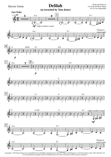 Delilah (arr. Jan Angermüller)