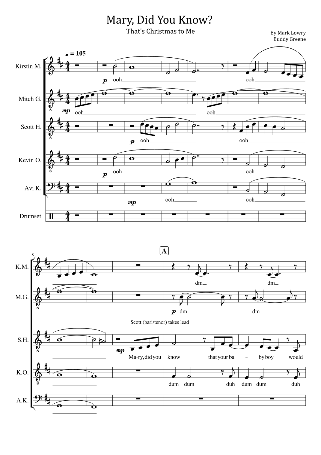 Mary, Did You Know? (arr. poon)
