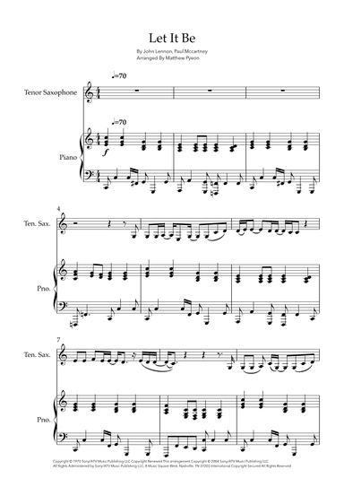 Let It Be (arr. Matthew pyeon)