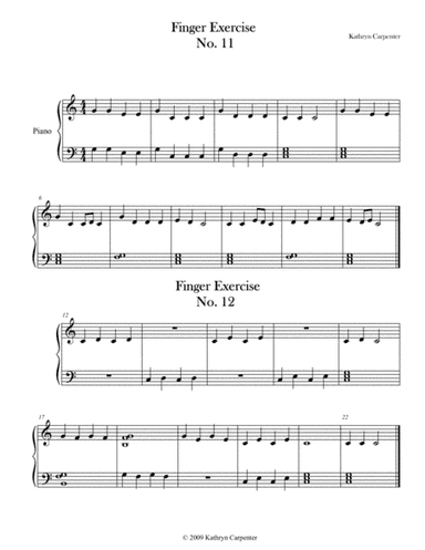 Finger Exercise No. 11 & 12 (Key of C)