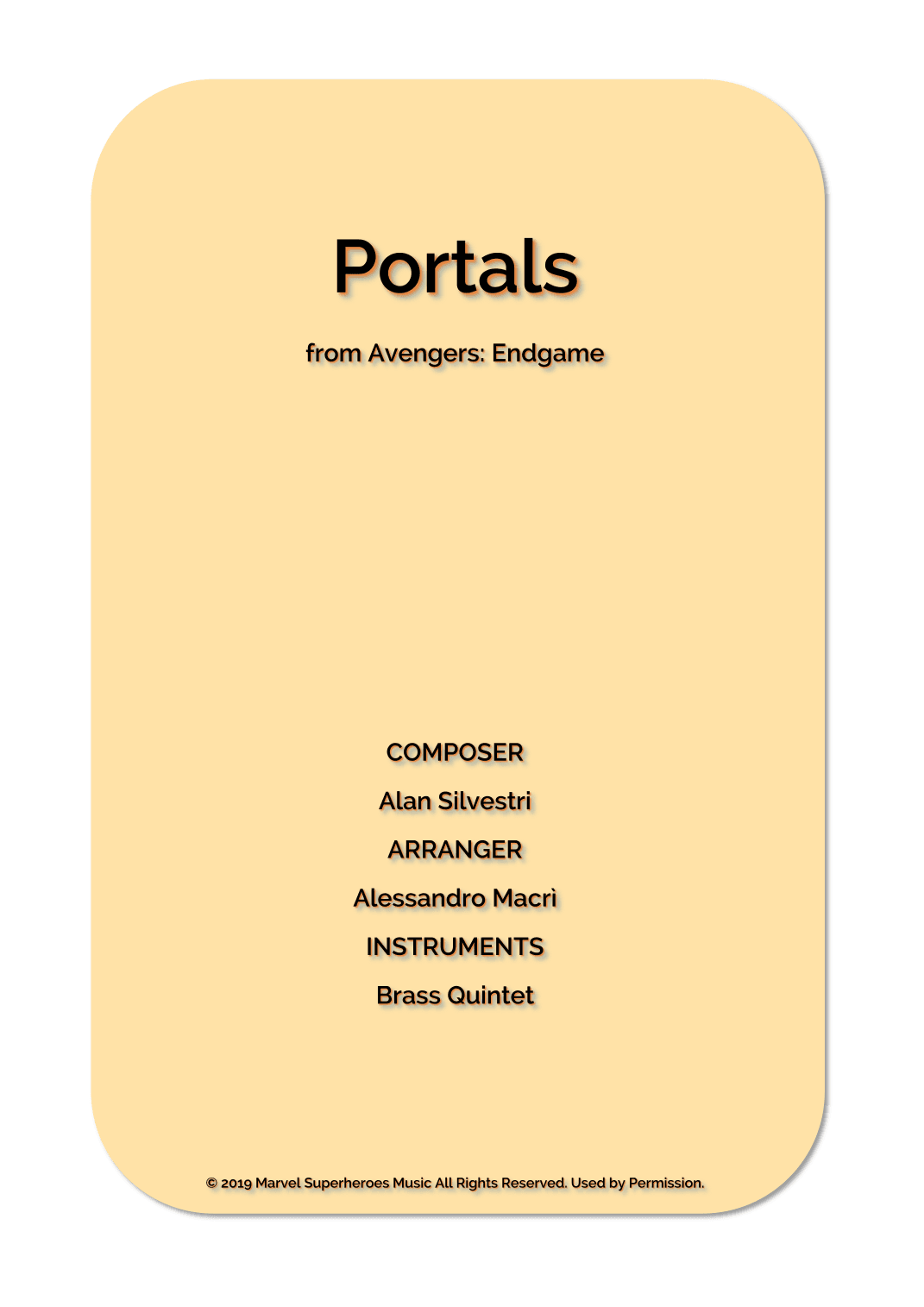 Portals (arr. Alessandro Macrì)