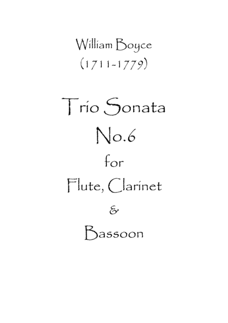 Trio Sonata No.6 (arr. Spence Bundy)