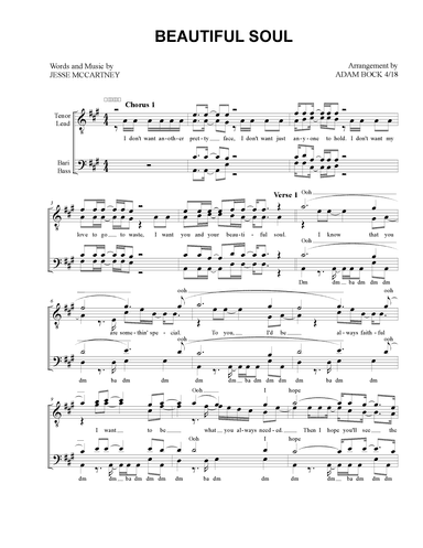 Beautiful Soul (arr. Adam Bock)