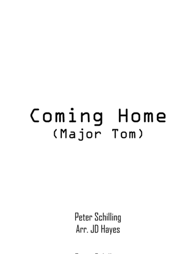 Major Tom (coming Home) (arr. JD Hayes)