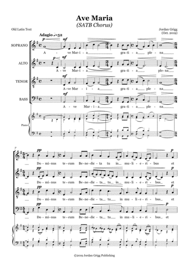 Ave Maria (SATB Chorus)