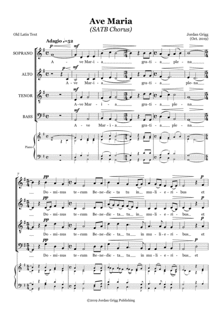 Ave Maria (SATB Chorus)