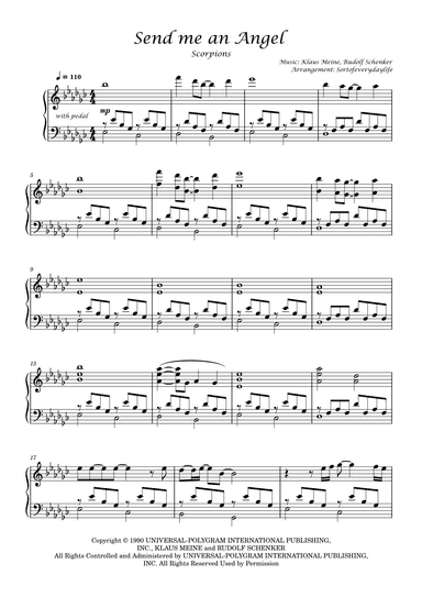Send Me An Angel (arr. Sortofeverydaylife)