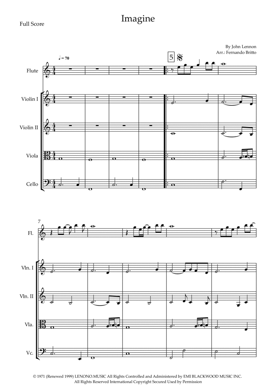Imagine (arr. Fernando Britto)