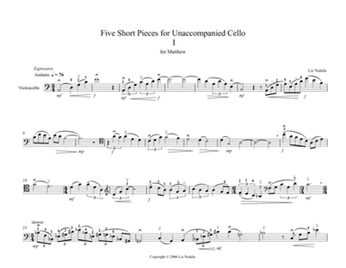 Unaccompanied Cello I - For Matthew