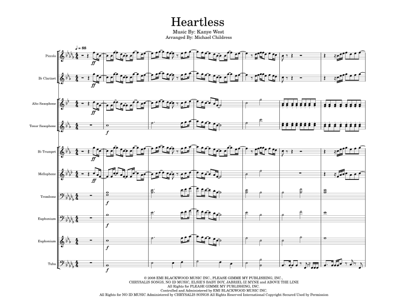 Heartless (arr. Michael Childress)