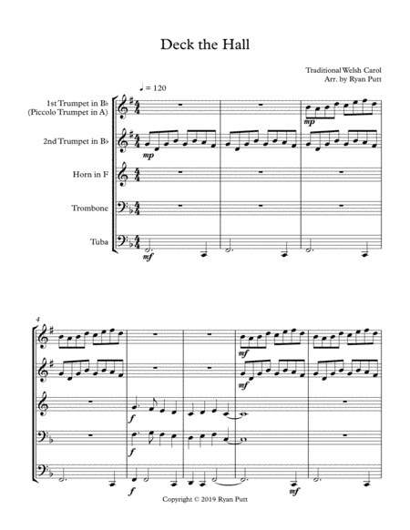 Deck the Hall (arr. Ryan Putt)