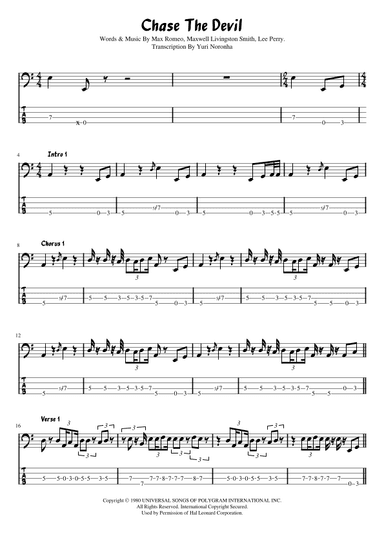 Chase The Devil (arr. Yuri Noronha)