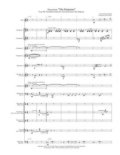 Theme From The Simpsons (arr. Ben Pritchard)