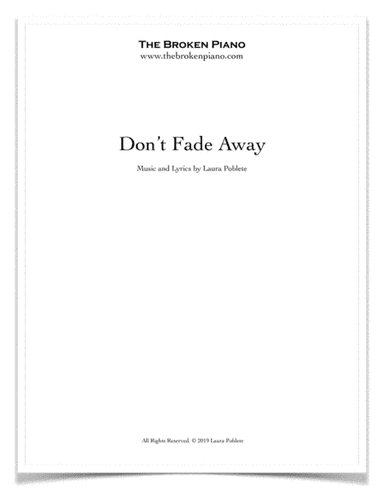 Don't Fade Away