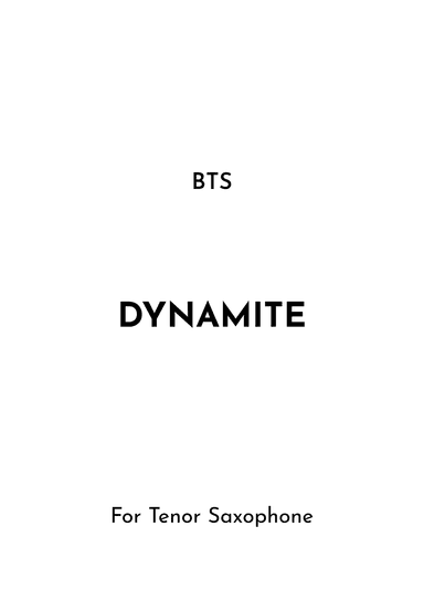 Dynamite (arr. Jireh J.)
