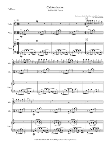 Californication (arr. Fernando Britto)