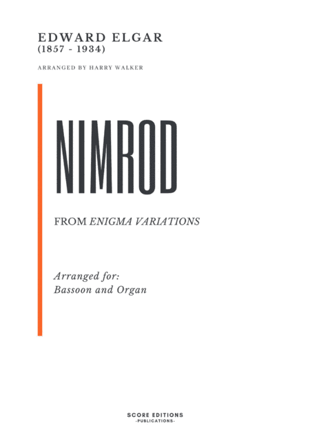 Elgar – Nimrod (for Bassoon and Organ) (arr. Harry Walker)
