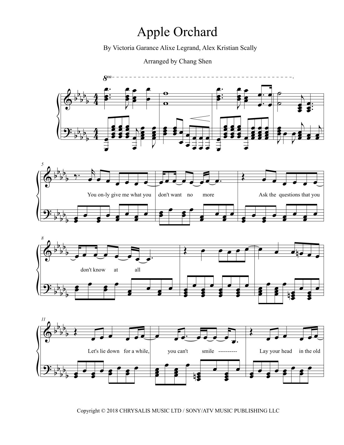 Apple Orchard (arr. Chang Shen)