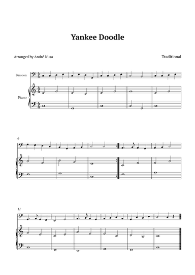 Yankee Doodle (arr. André Nusa)